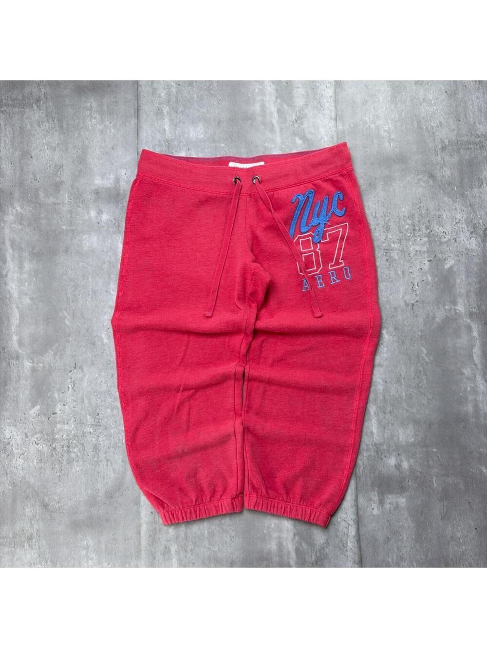Y2K Pink Aeropostale Grunge Capri Skater Sweatpants